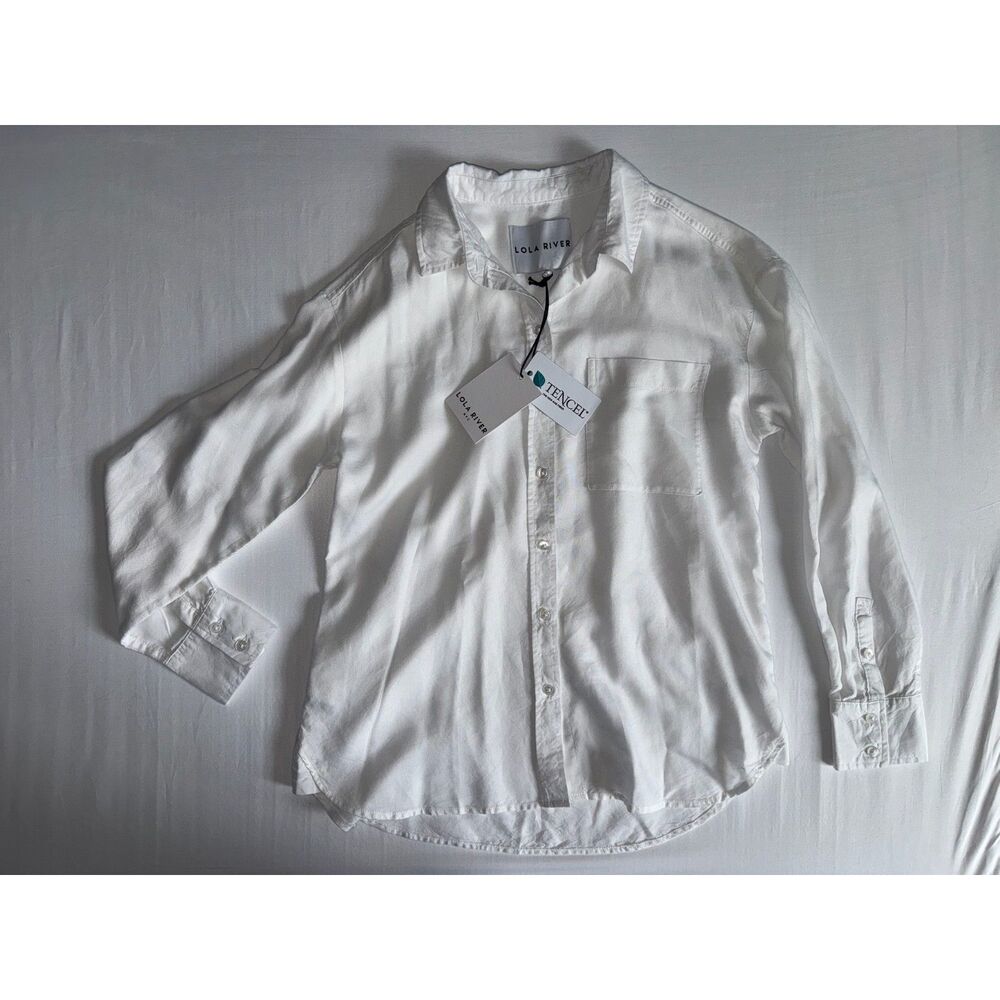 Lola River White Button-Up | NWT | Size Medium